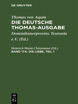 cover image of Die Liebe, Teil 1
